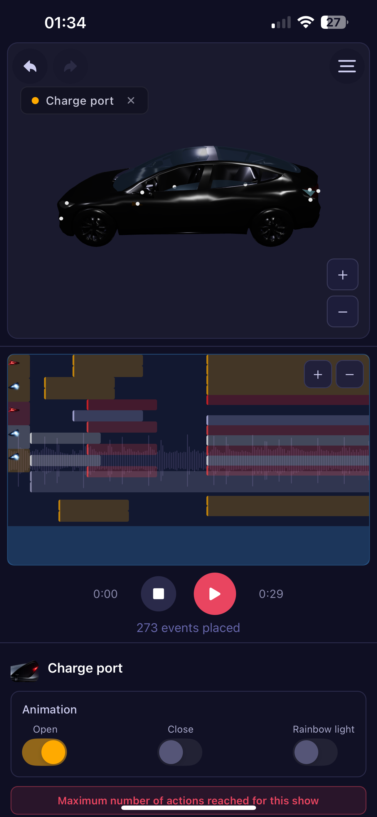 Charge port & events